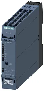 Модуль AS-i SlimLine Compact SC22.5 цифровой A/B-подчиненный компонент 4 ЦВх/4 РелВых IP20 4х вход для 3-проводн. датчика с перекл. 4х релейный выход 1А 24В DC винтовые клеммы установочн. ширина 225мм Siemens 3RK24022CE002AA2