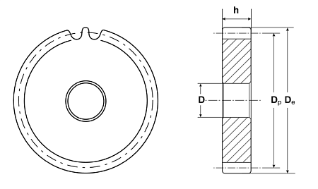 Зубчатая шестерня без ступицы, M=5, Z=76 CM32076 #2