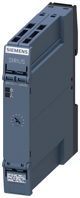 Реле времени электронное 1п контакт с задержкой срабатывания 1 диапазон уставок времени 0.5…10с 12…240В AC/DC (AC при 50/60Гц) индикация светодиодами пруж. клеммы вставной Siemens 3RP25112AW30 #1