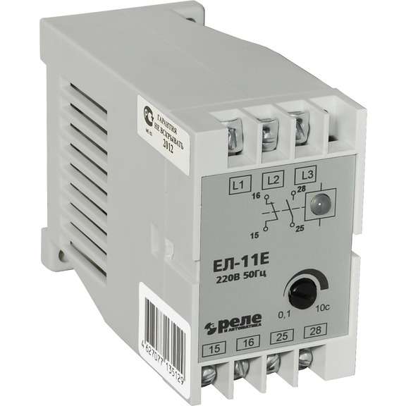 Реле контроля фаз ЕЛ-11Е 380В 50Гц Реле и Автоматика A8222-77135136 #1