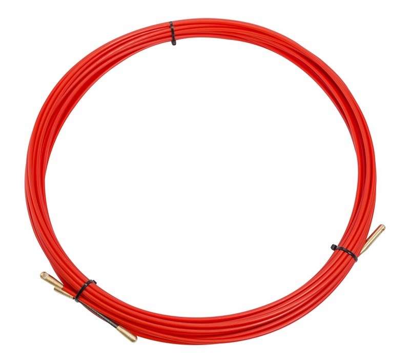 Протяжка кабельная (мини УЗК в бухте) 15м стеклопруток d3.5мм красн. REXANT 47-1015 #1