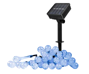 Светильник светодиодный SLR-G08-30B садовый; гирлянда капли син. солнечная батарея ФАZА 5040946