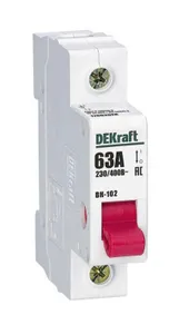 Выключатель-разъединитель 1п 63А ВН-102 DEKraft 17003DEK #1