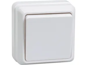 ВСк20-1-0-ОБ Выключатель 1кл кноп. 10А ОКТАВА (белый)