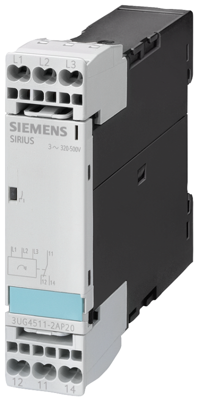 Реле контроля чередования фаз 3X 420 до 690В AC 50 до 60Гц 1 перекидной контакт пружинное присоединение Siemens 3UG45112AQ20 #1