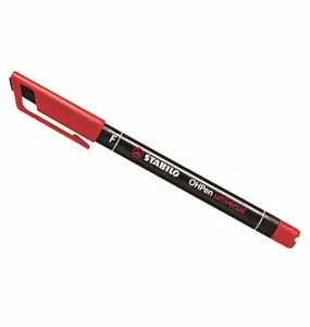 Ручка перманентная шариковая 0.4мм красн. DKC UP2S #1