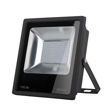Прожектор светодиодный Elementary LED 100Вт IP65 6500К черн. Gauss 613100100 #1