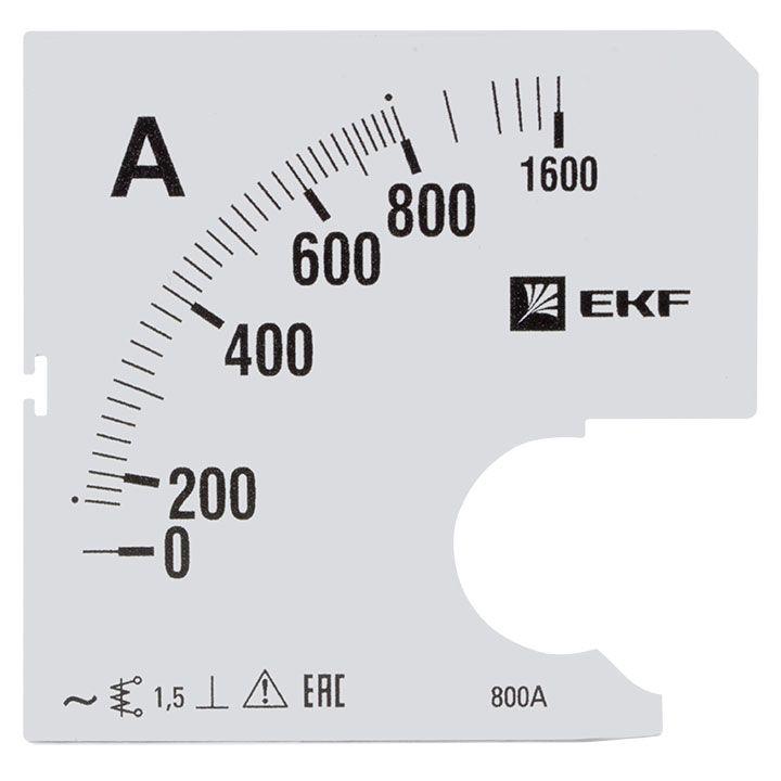 Шкала сменная для A961 800/5А-1.5 PROxima EKF s-a961-800 #1