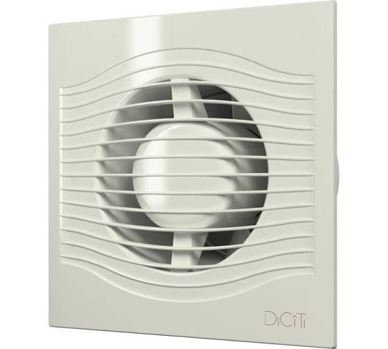 Вентилятор осевой вытяжной с обратным клапаном D 100 декорат. ERA SLIM 4C Ivory #1