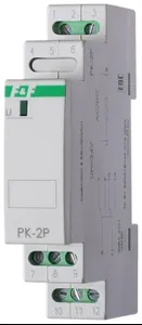 Реле промежуточное PK-2P/Un (монтаж на DIN-рейке 35мм 24В AC/DC 2х8А 2P IP20) F&F EA06.001.008 #1