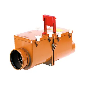 Клапан обратный коричневый б/нап Дн110 2камер с фиксатором,2люк HL 710.2