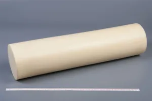 Капролон стержень ПА-6 Ф 130 мм (~500 мм, ~8,0 кг) г.Клин 