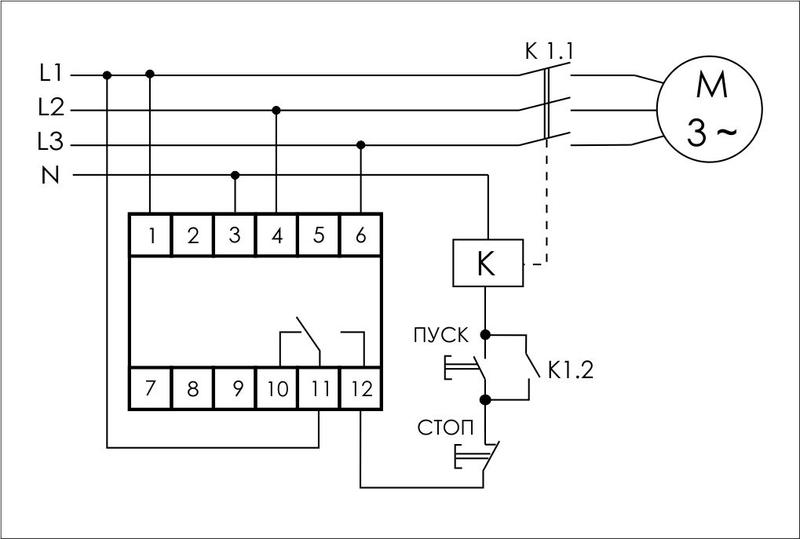 Реле контроля и наличия фаз CZF-311 (3х400/230+N 8А 1Р IP20 регул. порога откл.) F&F EA04.001.006 #1