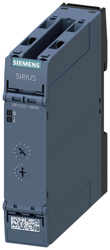 Реле времени электронное 1п контакт с задержкой срабатывания 15 диапазонов уставок времени 0.05с...100ч 24В AC/DC (AC при 50/60Гц) индикация светодиодами винтовые клеммы Siemens 3RP25251BB30 #1
