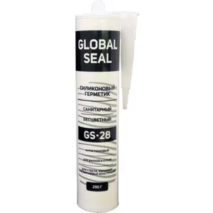 Герметик силиконовый санитарный GS28 290гр бесцветный GlobalSeal #1