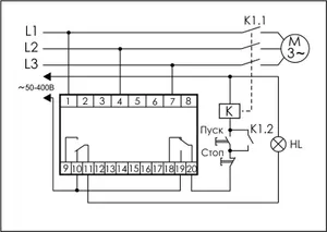 Реле контроля фаз для сетей с изолированной нейтралью CKF-346 (монтаж на DIN-рейке 35мм; регулировка порога отключения; контроль чередования фаз; 3х680В 2х8А 1х2P IP20) F&F EA04.004.002 #1