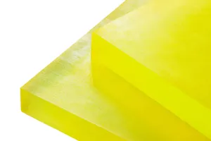 Полиуретан листовой 40 мм (500х500 мм, ~12.8 кг, жёлтый)  