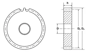 Зубчатая шестерня без ступицы, M=5, Z=90 CM32090 #2