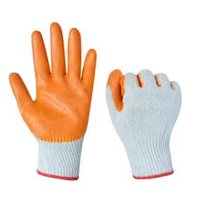 Перчатки нейлоновые с частичным покрытием ладони и пальцев точка ПВХ бел. Rexant 09-0260 #3