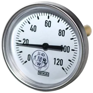 Термометр биметаллический A50.10 120С Дк100 L=60 G1/2" осевой Wika 3901904 (36523041)