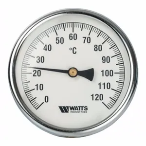 Термометр биметалл F+R801 120С Дк63 L=50 G1/2" осевой Watts 10005800