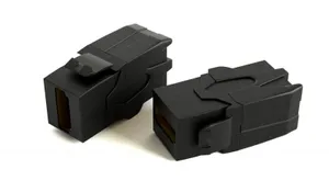 Вставка KJ1-HDMI-AV18-BK формата Keystone Jack с прох. адапт. HDMI (Type A) 90 градусов ROHS черн. Hyperline 251213