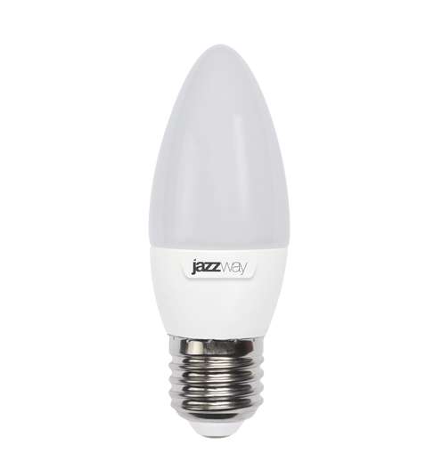 Лампа светодиодная PLED-SP C37 7Вт свеча 3000К тепл. бел. E27 530лм 230В JazzWay 1027825-2 #1