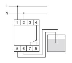 Реле уровня жидкости PZ-828 (без датчика; одноуровн.; 2 модуля; монтаж на DIN-рейке) F&F EA08.001.006 #1