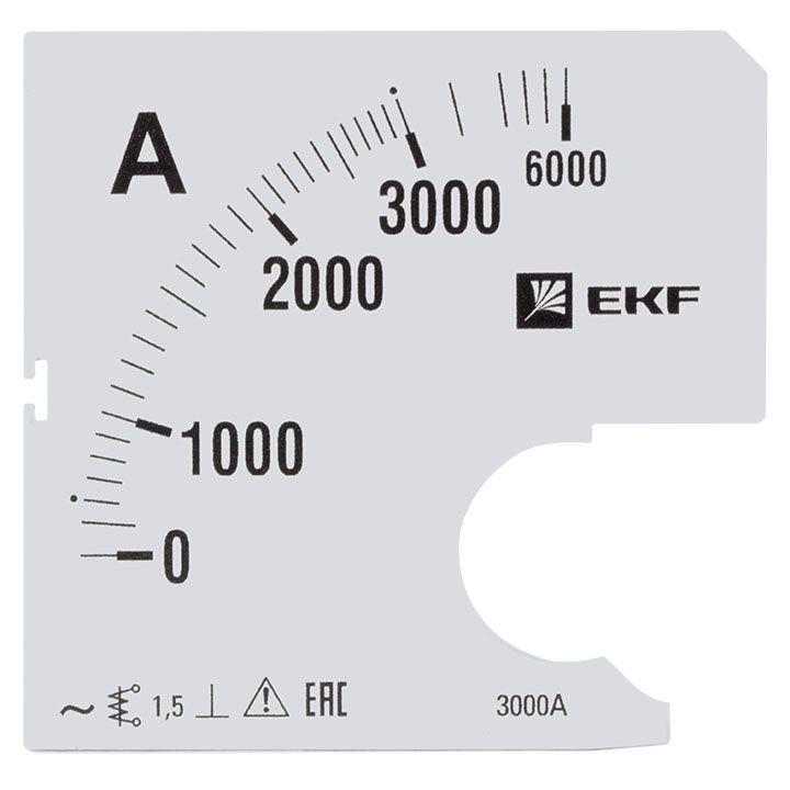 Шкала сменная для A961 3000/5А-1.5 PROxima EKF s-a961-3000 #1