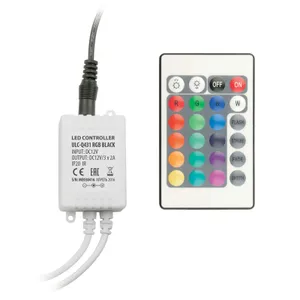 Контроллер ULC-Q431 RGB BLACK для управления светодиод. RGB лентами 12В с пультом ДУ ИК Volpe UL-00001113