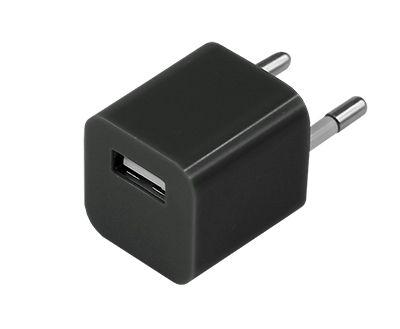 Устройство зарядное сетевое квадрат USB (СЗУ) (1000mA) черн. Rexant 18-1910 #1