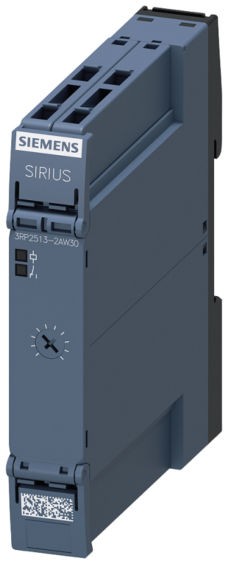 Реле времени электронное 1п контакт с задержкой срабатывания 1 диапазон уставок времени 5…100с 12…240В AC/DC (AC при 50/60Гц) индикация светодиодами пруж. клеммы вставной Siemens 3RP25132AW30 #1
