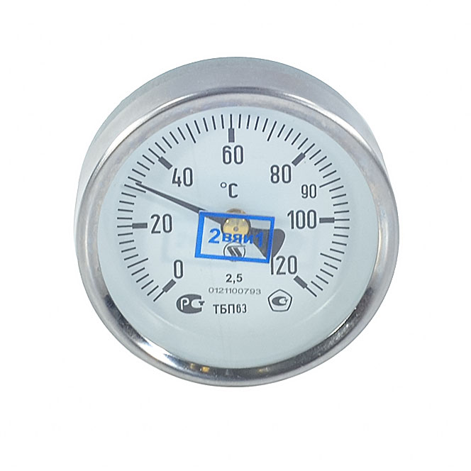 Термометр ТБП63/ТР38 120С Дк63 накладной НПО ЮМАС #1