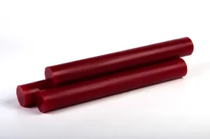 Полиуретан стержень Ф 50 мм   (L~400 мм, ~1,0 кг, красный) Россия 