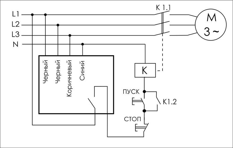 Реле контроля наличия и чередования фаз CKF (монтаж на плоскость; 3х400/230+N 8А 1Z IP65) F&F EA04.002.001 #1