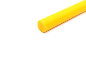 Полиуретан стержень Ф 20 мм ШОР А95  (500 мм, 0.25 кг, жёлтый) 