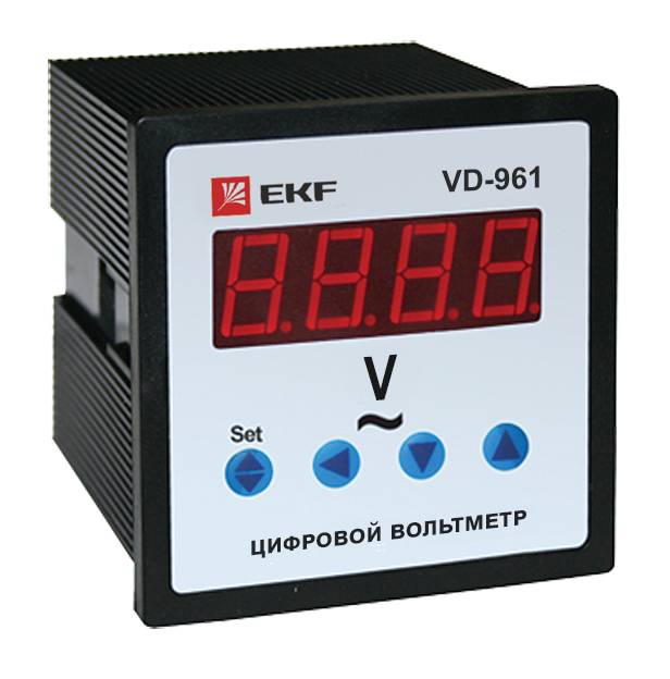 Вольтметр цифровой VD-961 на панель 96х96 однофазный EKF vd-961 #1