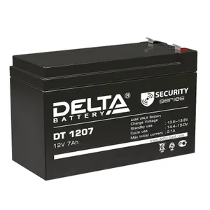 Аккумулятор ОПС 12В 7А.ч Delta DT 1207 #1