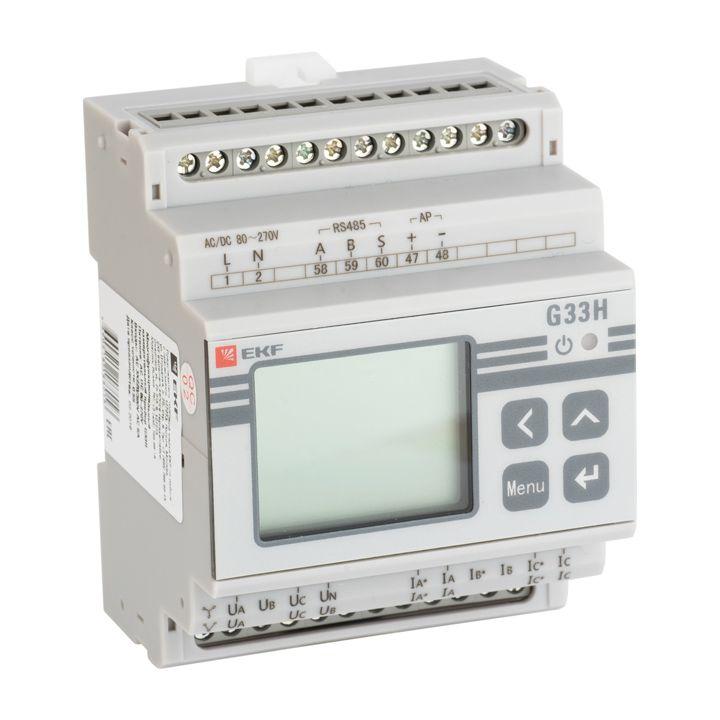 Прибор многофункциональный измерительный G33H с жидкокристалическим дисплеем на DIN-рейку PROxima EKF sm-g33h #1