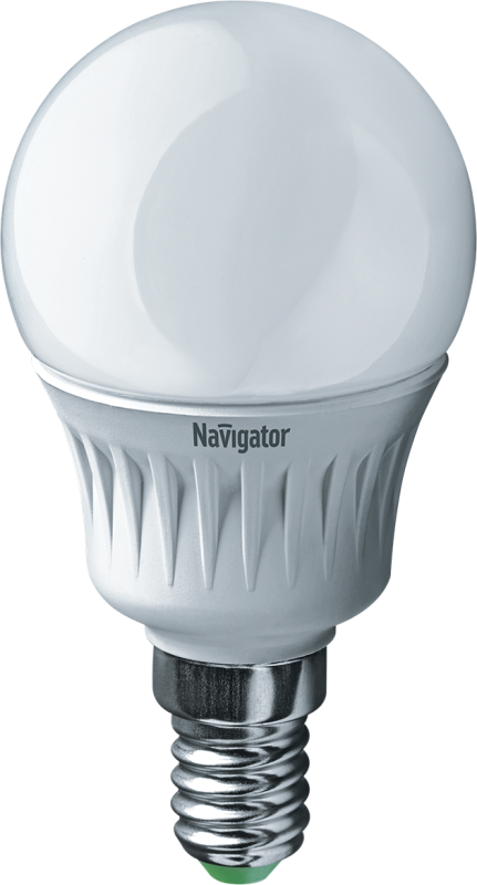 Лампа светодиодная 94 476 NLL-P-G45-5-230-2.7K-E14 5Вт шар 2700К тепл. бел. E14 330лм 220-240В Navigator 94476 #1