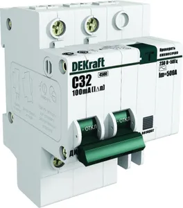 Выключатель автоматический дифференциального тока 2п C 16А 30мА тип AC ДИФ-101 со встроен. защит. от сверхтоков SchE 15157DEK