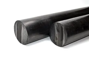 Полиацеталь черный стержень ПОМ-С Ф 90 мм (L=1000 мм, ~9,8 кг) 