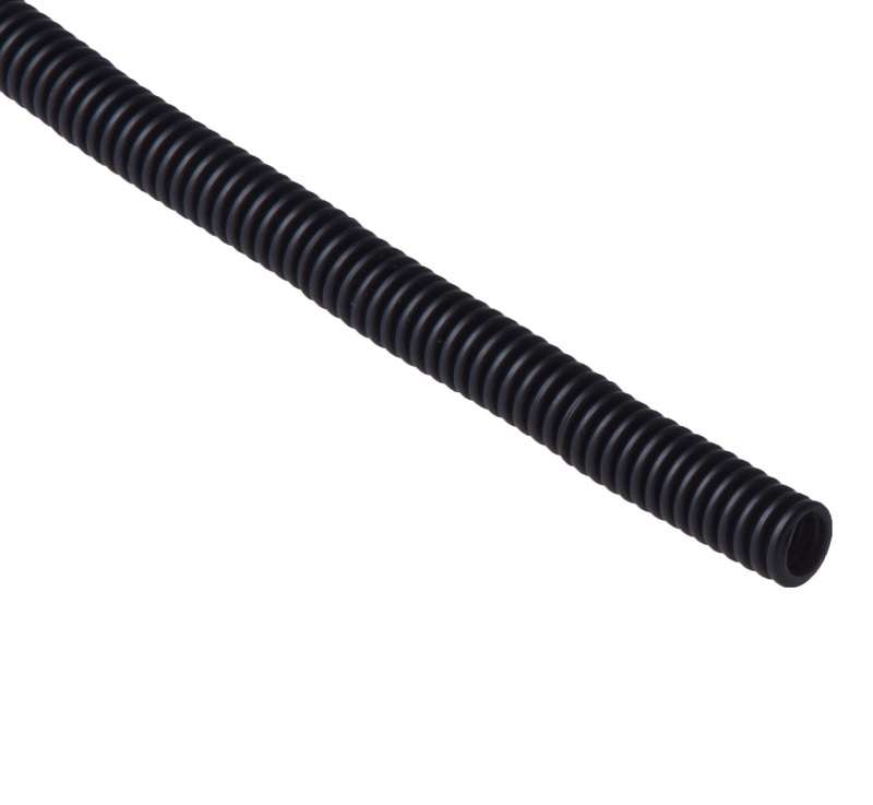 Труба гофрированная ПНД легкая d20мм с протяжкой черн. (уп.20м) Ruvinil 22001(20) #1