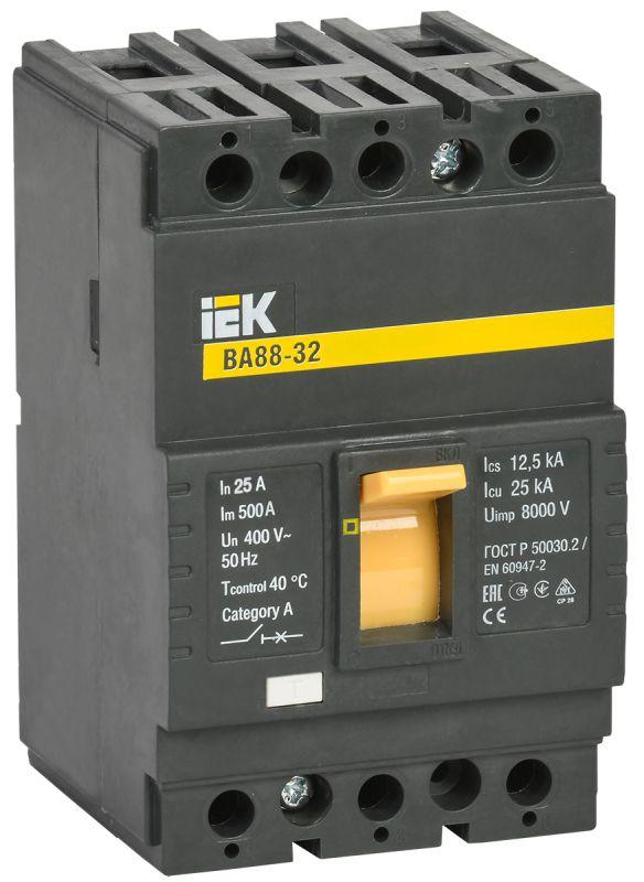 Выключатель автоматический 3п 25А 25кА ВА 88-32 IEK SVA10-3-0025 #1