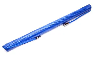 Пневмотрубка спиральная полиуретановая PU95 8х5 мм L 15 м (10 атм, голубая) Китай  #1
