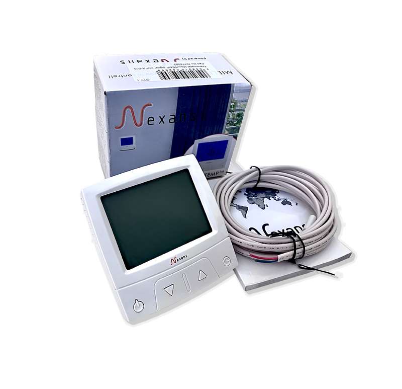 Термостат программируемый MILLITEMP CDFR-003 16А 3.6кВт дисплей; датчик пола; датчик воздуха Nexans 10175393 #1