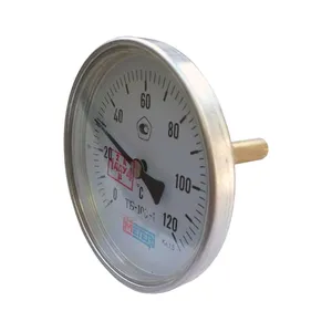 Термометр биметаллический ТБ100 120С Дк100 L=40 G1/2" осевой Метер