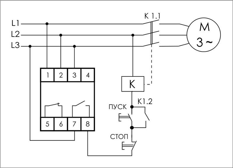 Реле контроля фаз для сетей с изолированной нейтралью CZF-13 (монтаж на DIN-рейке 35мм; регулировка задержки отключения; 3х400В 8А 1Z 1R IP20) F&F EA04.004.004 #1