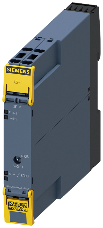Модуль ASIsafe SlimLine Compact SC17.5F digital safety 2F-DI IP20 2х вход для механических датчиков пружинные клеммы установочн. ширина 175мм Siemens 3RK12050BG002AA2 #1