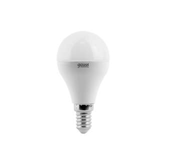 Лампа светодиодная Elementary 6Вт шар 3000К тепл. бел. E14 420лм GAUSS 53116 #1